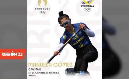 Manuela Gómez, primera clasificada de canotaje colombiano a los Juegos Olímpicos